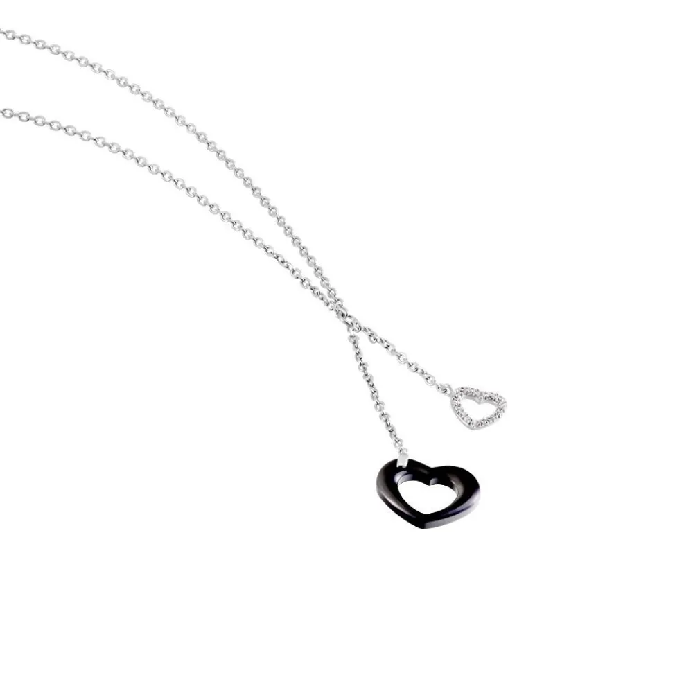 Collier Anissa Argent Blanc Céramique Et Oxyde De Zirconium|Marc Orian Outlet