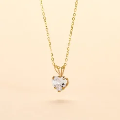 Collier Aodren Or Jaune Oxyde De Zirconium