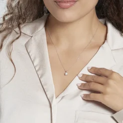 Collier Aphrodite Or Blanc Diamant Synthetique|Marc Orian Sale