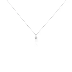 Collier Aphrodite Or Blanc Diamant Synthetique|Marc Orian