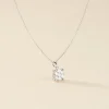 Collier Aphrodite Or Blanc Diamant Synthetique