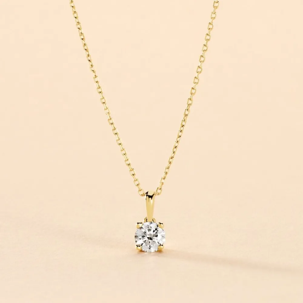 Collier Aphrodite Or Jaune Diamant Synthetique|Marc Orian Best