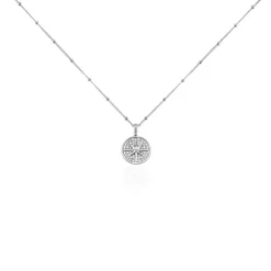 Collier Apollinaris Argent Blanc Oxyde De Zirconium