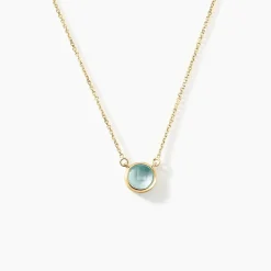 Collier Arenale Or Jaune Topaze