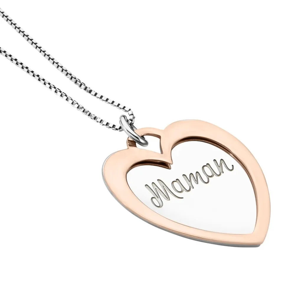 Collier Argent Bicolore Jiya|Marc Orian Sale