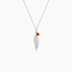 Collier Argent Blanc Adriane Ambre|Marc Orian Best