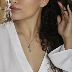 Collier Argent Blanc Adriane Ambre|Marc Orian Best