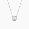 Collier Argent Blanc Akosua