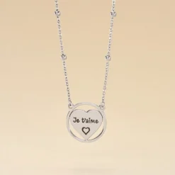 Collier Argent Blanc Akosua