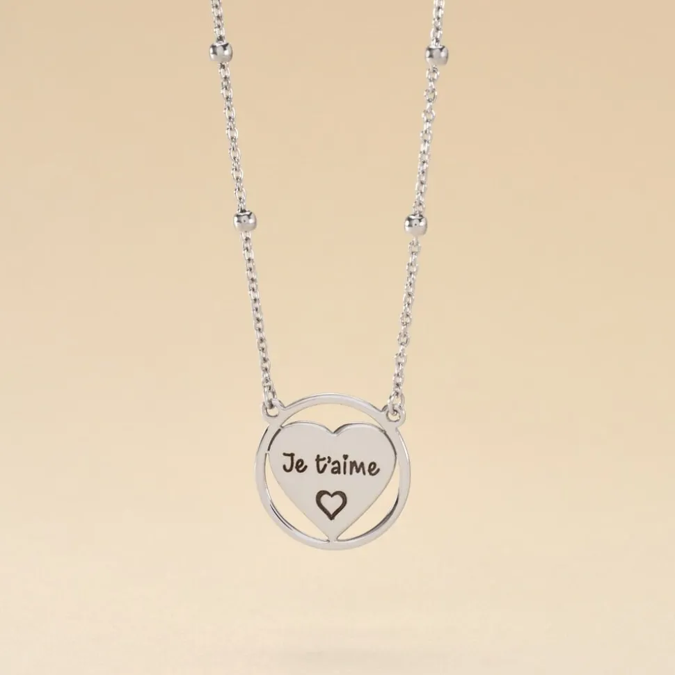 Collier Argent Blanc Akosua