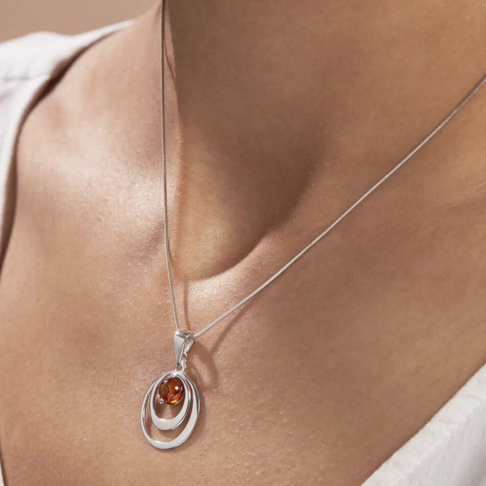 Collier Argent Blanc Alanna Ambre|Marc Orian
