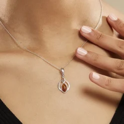 Collier Argent Blanc Anne-therese Ambre|Marc Orian Discount