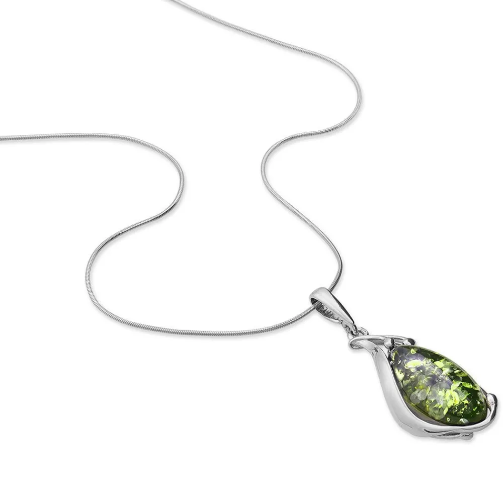 Collier Argent Blanc Elga Ambre|Marc Orian Discount