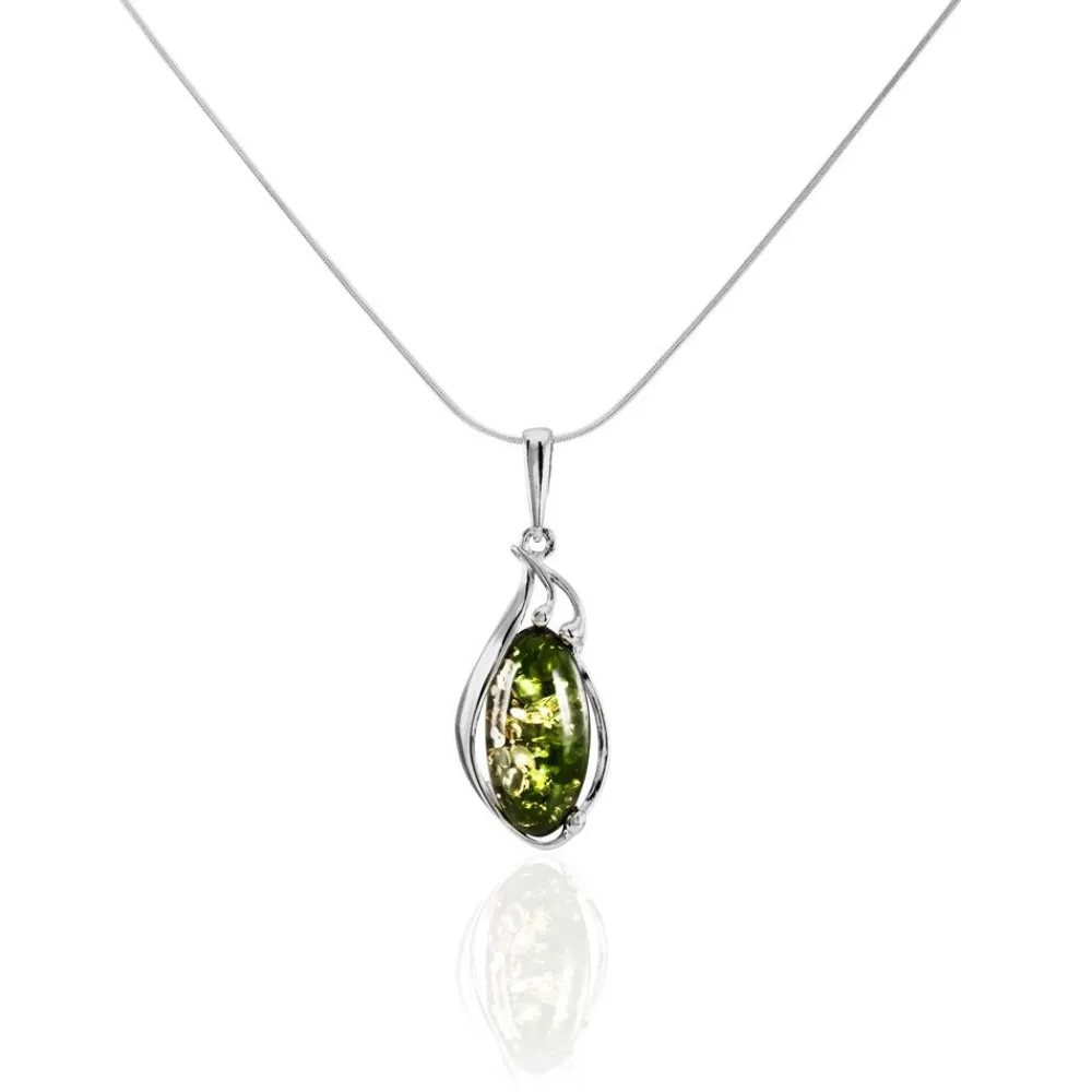 Collier Argent Blanc Elga Ambre|Marc Orian Discount