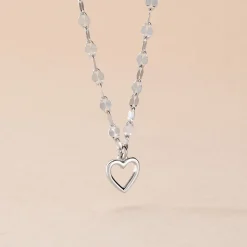 Collier Argent Blanc Hariane