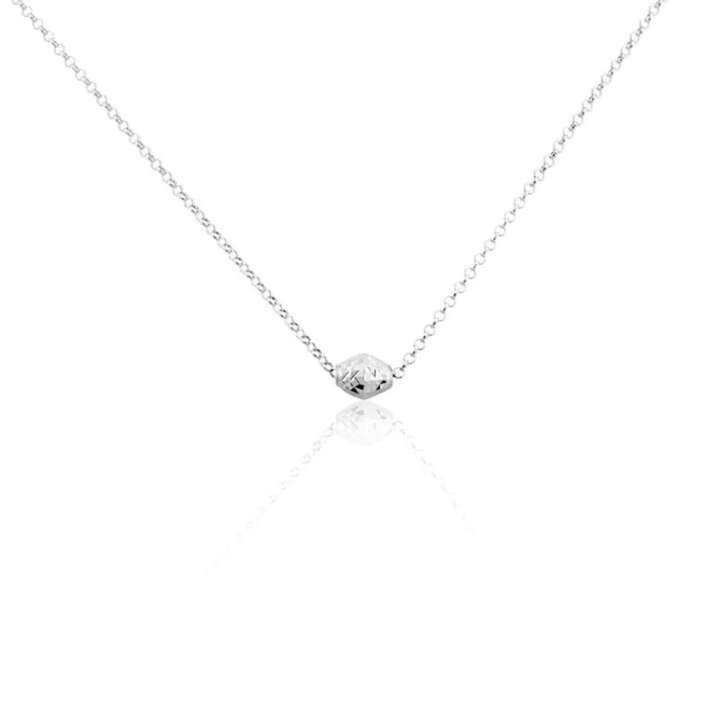 Collier Argent Blanc Jacquotte|Marc Orian Hot