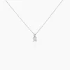 Collier Argent Blanc Jenah Oxyde De Zirconium