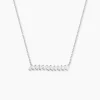 Collier Argent Blanc Joceius Oxydes De Zirconium