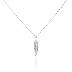 Collier Argent Blanc Jubba