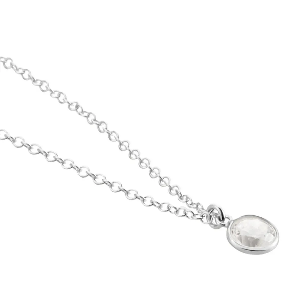 Collier Argent Blanc Lehunnus Oxyde De Zirconium|Marc Orian New