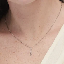 Collier Argent Blanc Lempa