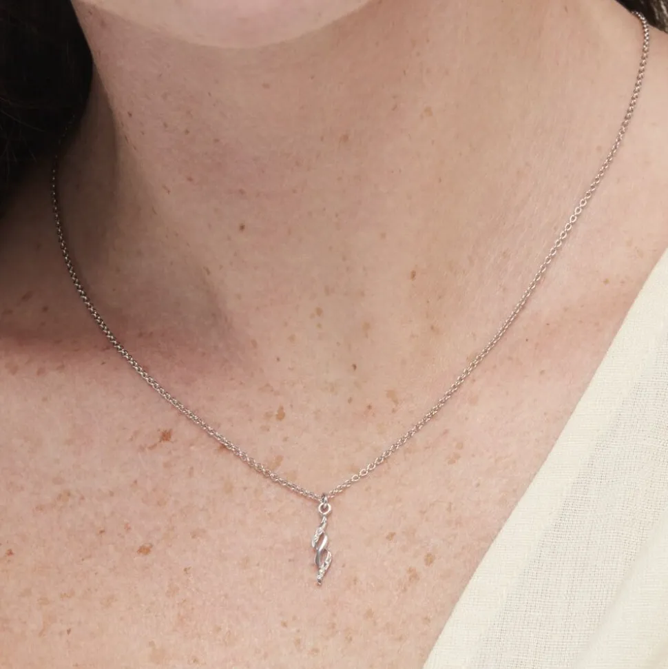 Collier Argent Blanc Lempa