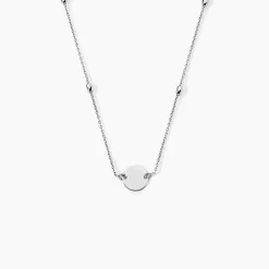 Collier Argent Blanc Monca|Marc Orian Discount