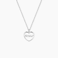 Collier Argent Blanc Nalani