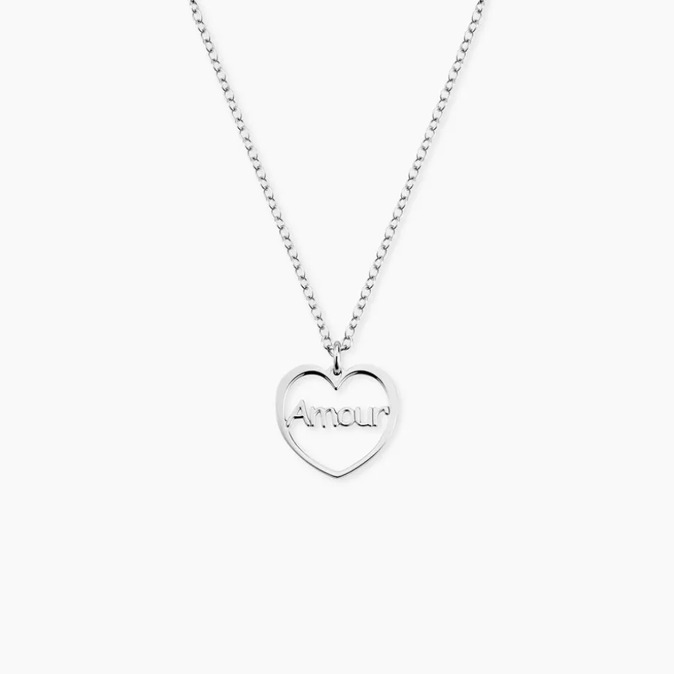 Collier Argent Blanc Nalani