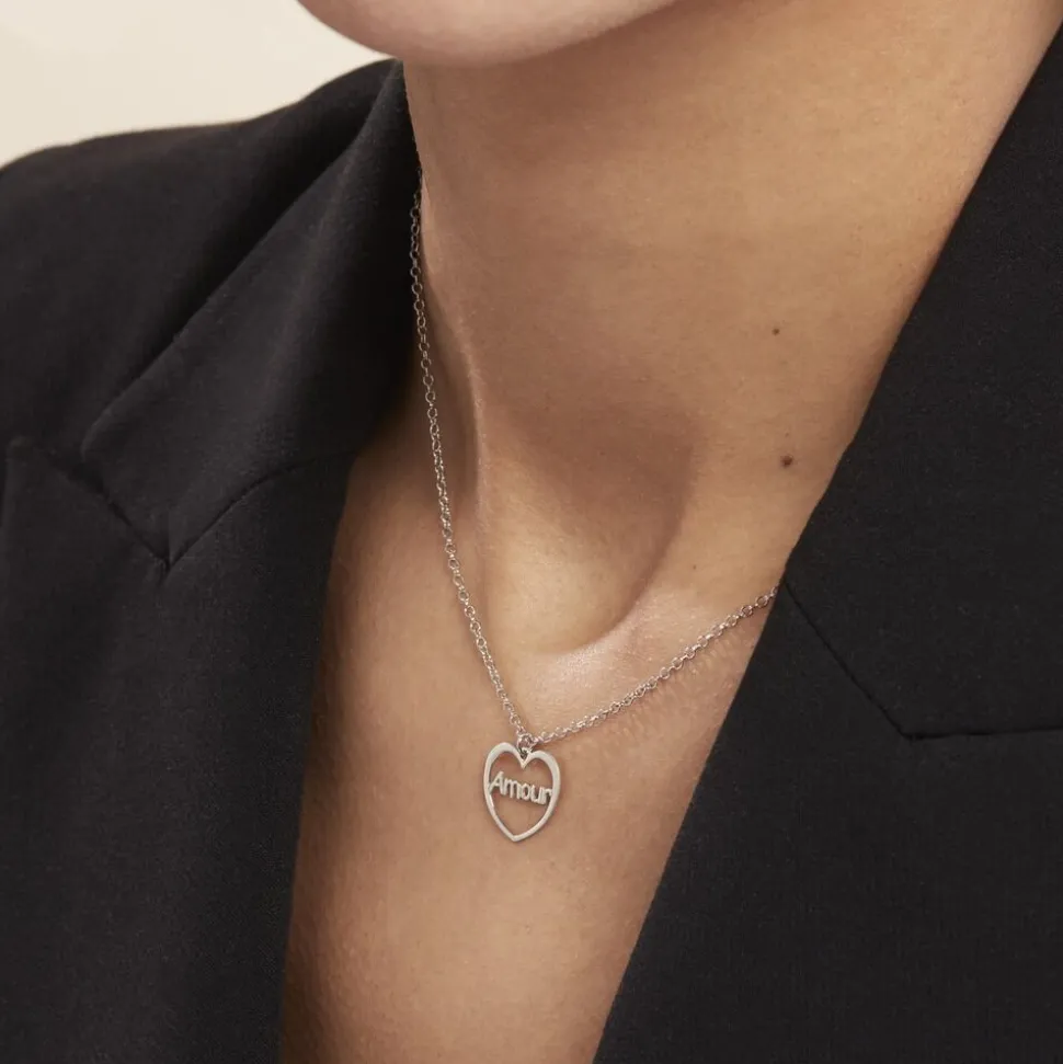 Collier Argent Blanc Nalani