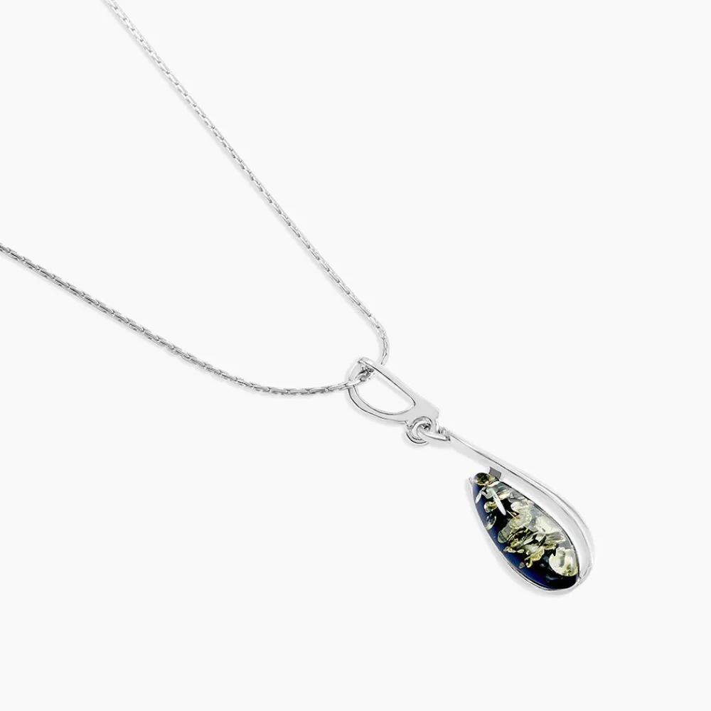 Collier Argent Blanc Odilon Ambre|Marc Orian Online