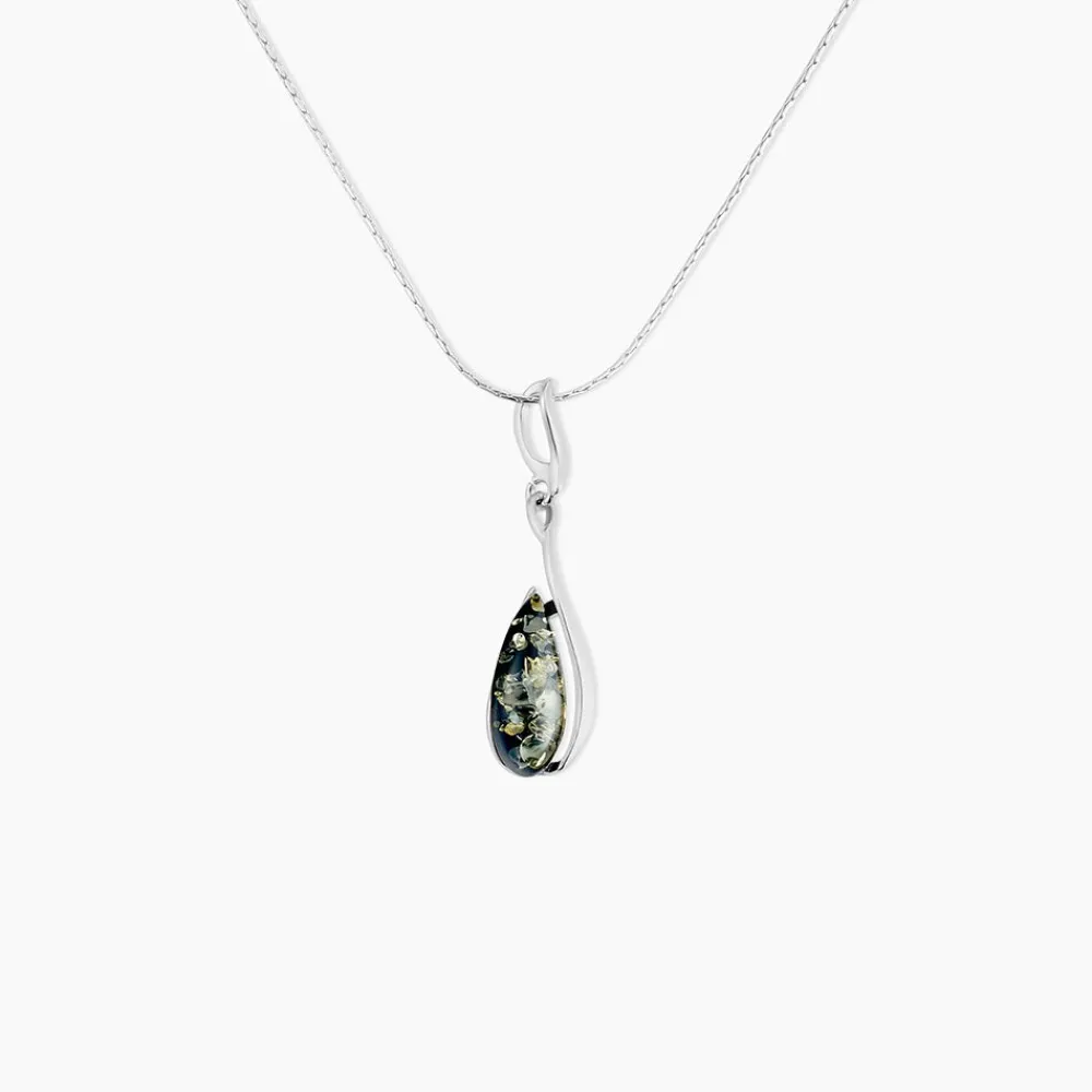 Collier Argent Blanc Odilon Ambre|Marc Orian Online