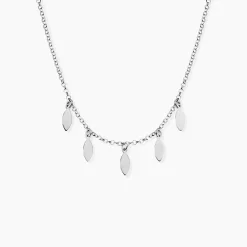 Collier Argent Blanc Osama