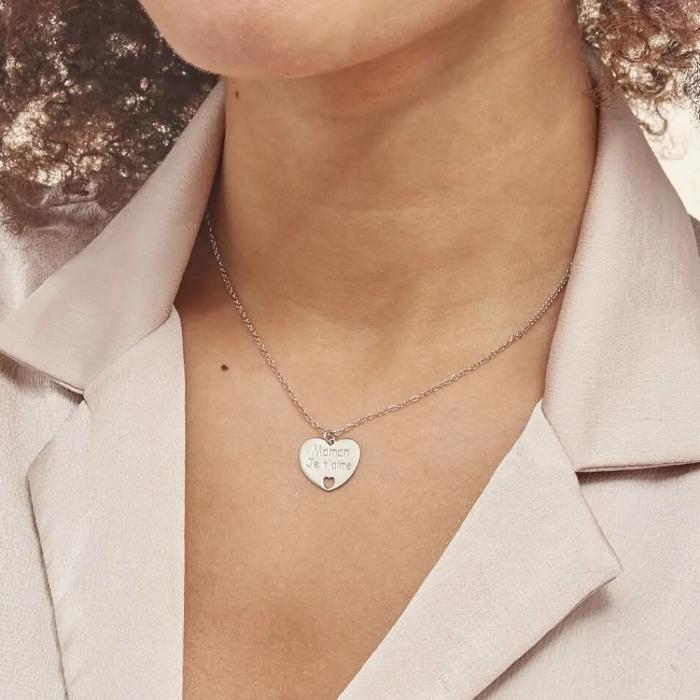Collier Argent Blanc Pollux|Marc Orian New