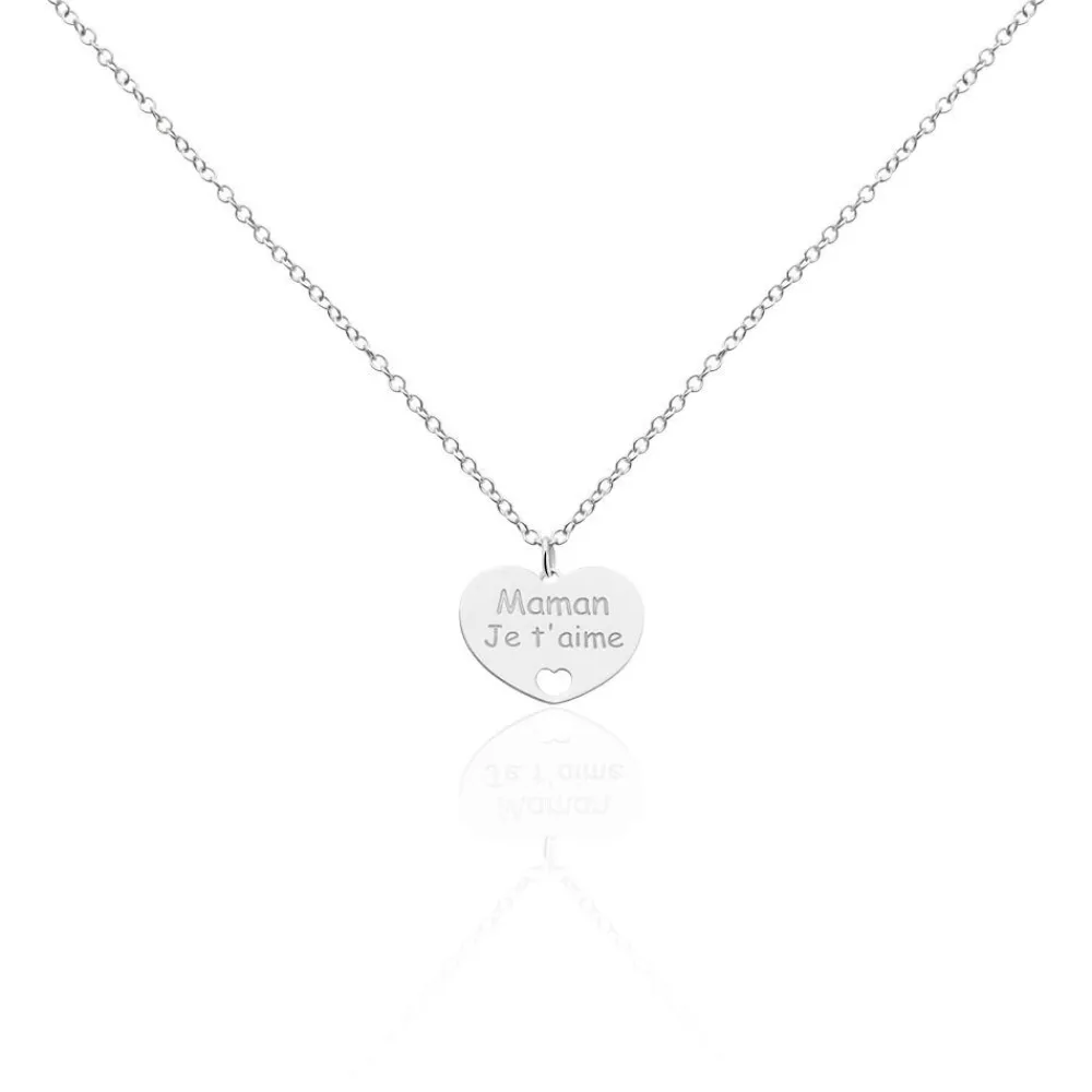 Collier Argent Blanc Pollux|Marc Orian New