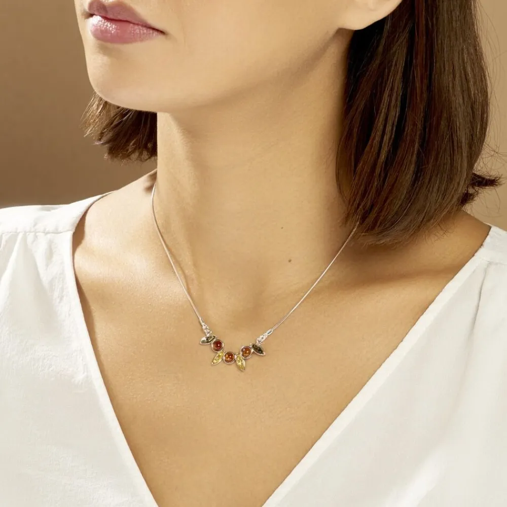 Collier Argent Blanc Sylvaincine Ambre|Marc Orian Best