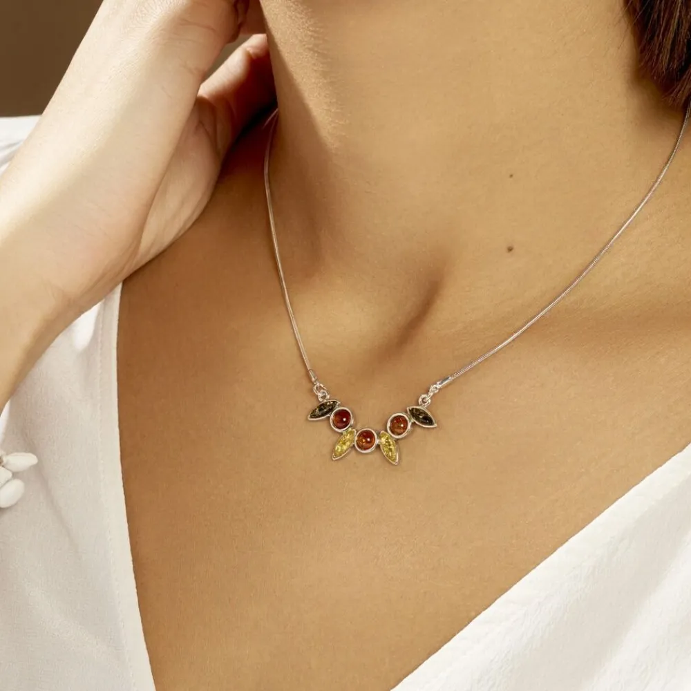 Collier Argent Blanc Sylvaincine Ambre|Marc Orian Best