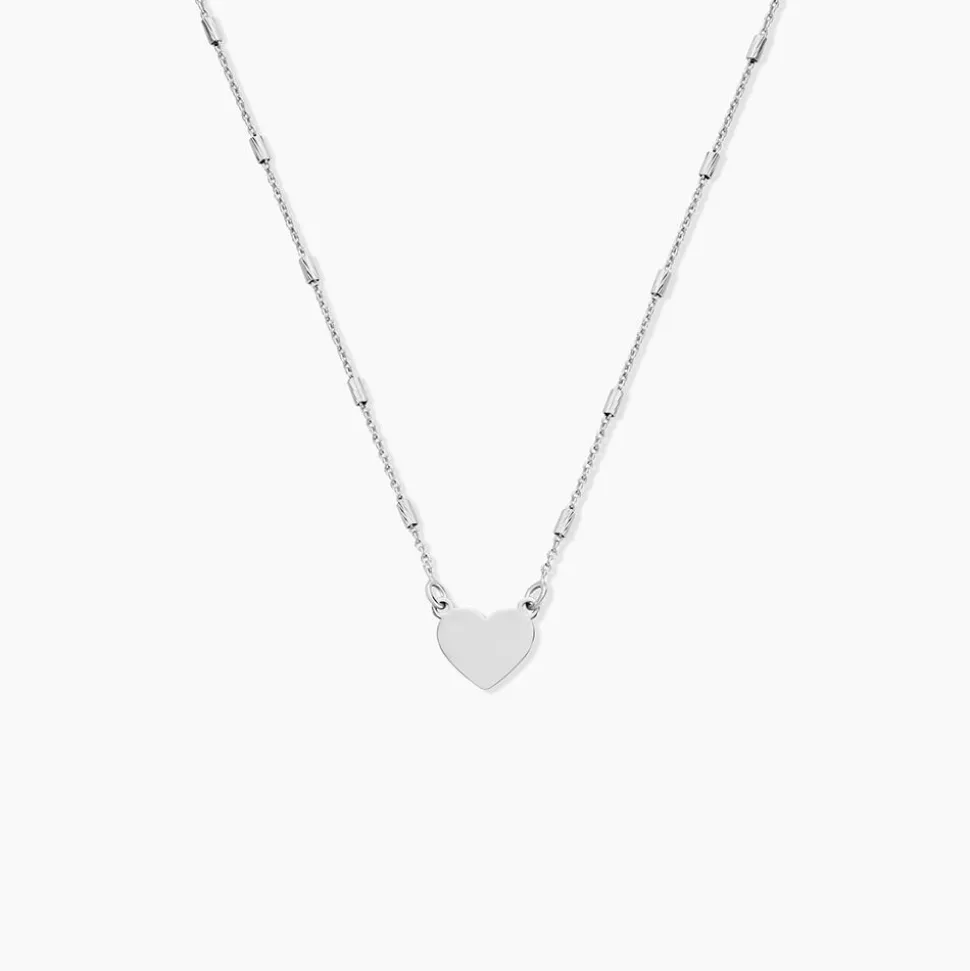Collier Argent Blanc Taneka