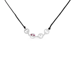 Collier Argent Dustin Cordon Pastilles Oxyde|Marc Orian New