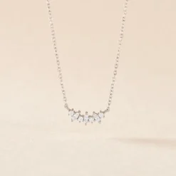 Collier Argent Eden Oxyde De Zirconiums