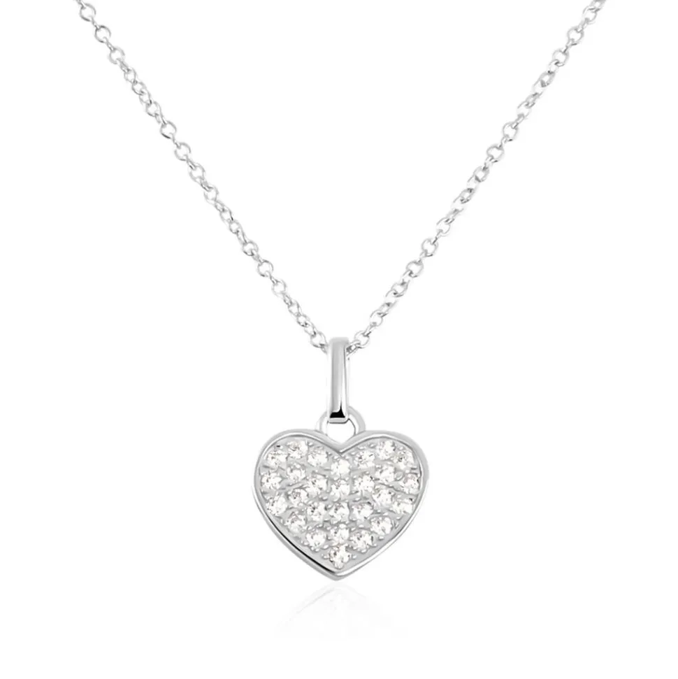 Collier Argent Frederik Oxyde De Zirconium