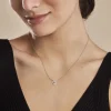 Collier Argent Gautiere Oxydes De Zirconium