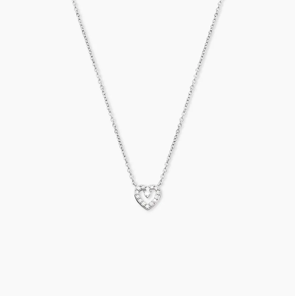 Collier Argent Gautiere Oxydes De Zirconium