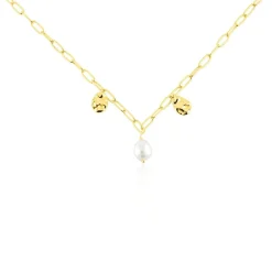 Collier Argent Jaune Keshi Maille Cheval|Marc Orian Sale