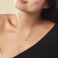 Collier Argent Laureano Oxydes De Zirconium