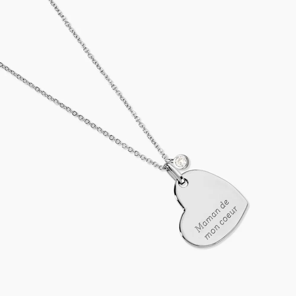 Collier Argent Mellicent Oxyde De Zirconium|Marc Orian Hot