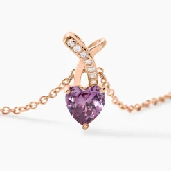Collier Argent Rose Avalon Oxyde De Zirconium|Marc Orian