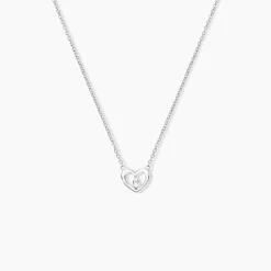 Collier Argent Savin Oxydes De Zirconium