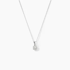 Collier Artemis Or Blanc Diamant