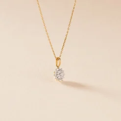 Collier Barbra Or Jaune Diamant